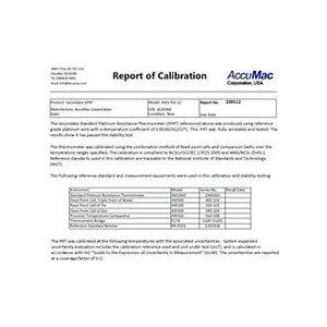 AccuMac 5007 Calibration