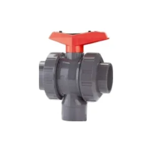 Georg Fischer 543 3-Way Vertical Ball Valve